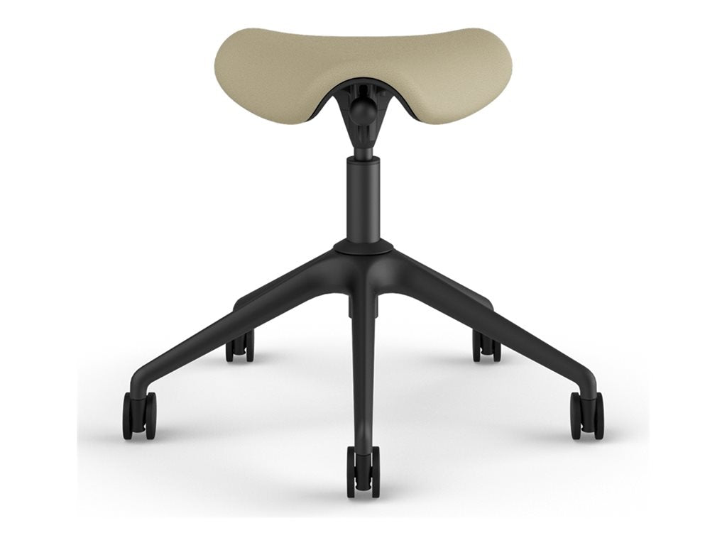 Humanscale Freedom Active Pony - Stool - ergonomic - triangular - tilt - swivel - corvara (chrome-free leather) - mineral F500GCL11FTKNSC