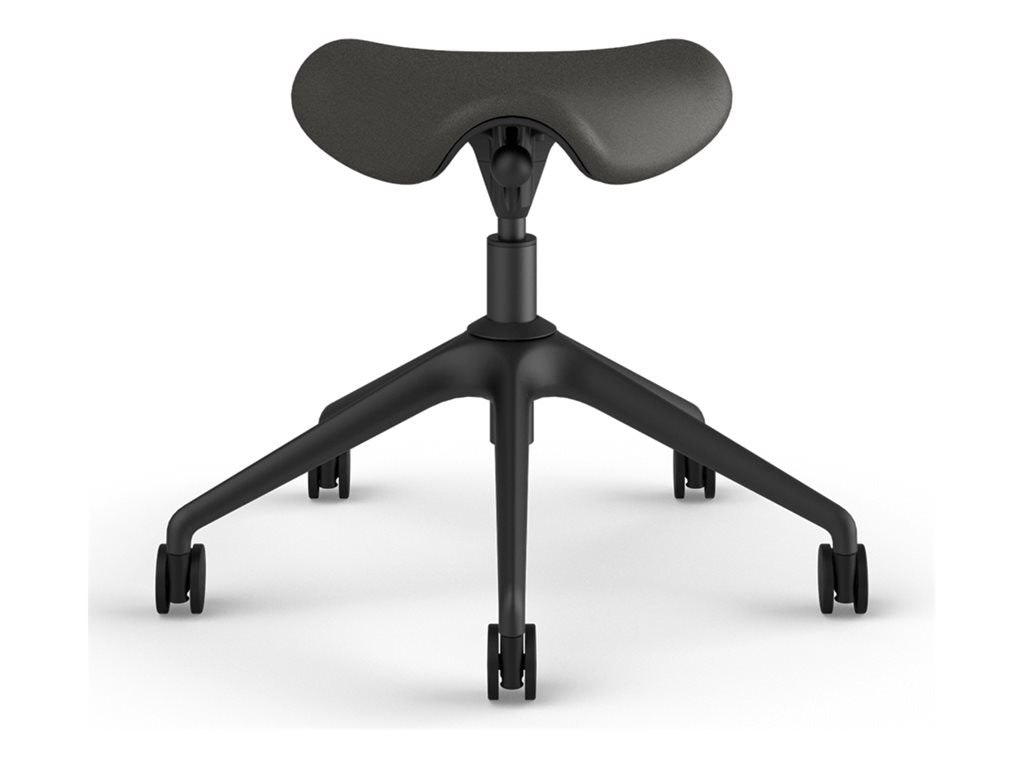 Humanscale Freedom Active Pony - Stool - ergonomic - triangular - tilt - swivel - ticino (chrome-free leather) - charcoal F500GTL12FSKNSC