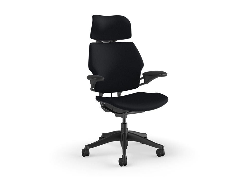 Humanscale Freedom - Chair - task - ergonomic - armrests - tilt - swivel - Corde 4 - black F211GCF10XFSHNSC