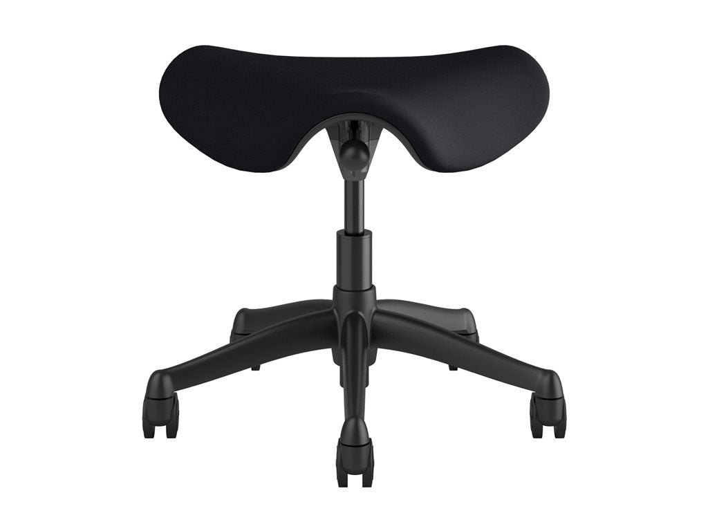 Humanscale Freedom - Stool - ergonomic - saddle - swivel - Corde 4 fabric - black F300GCF10FLHCSC