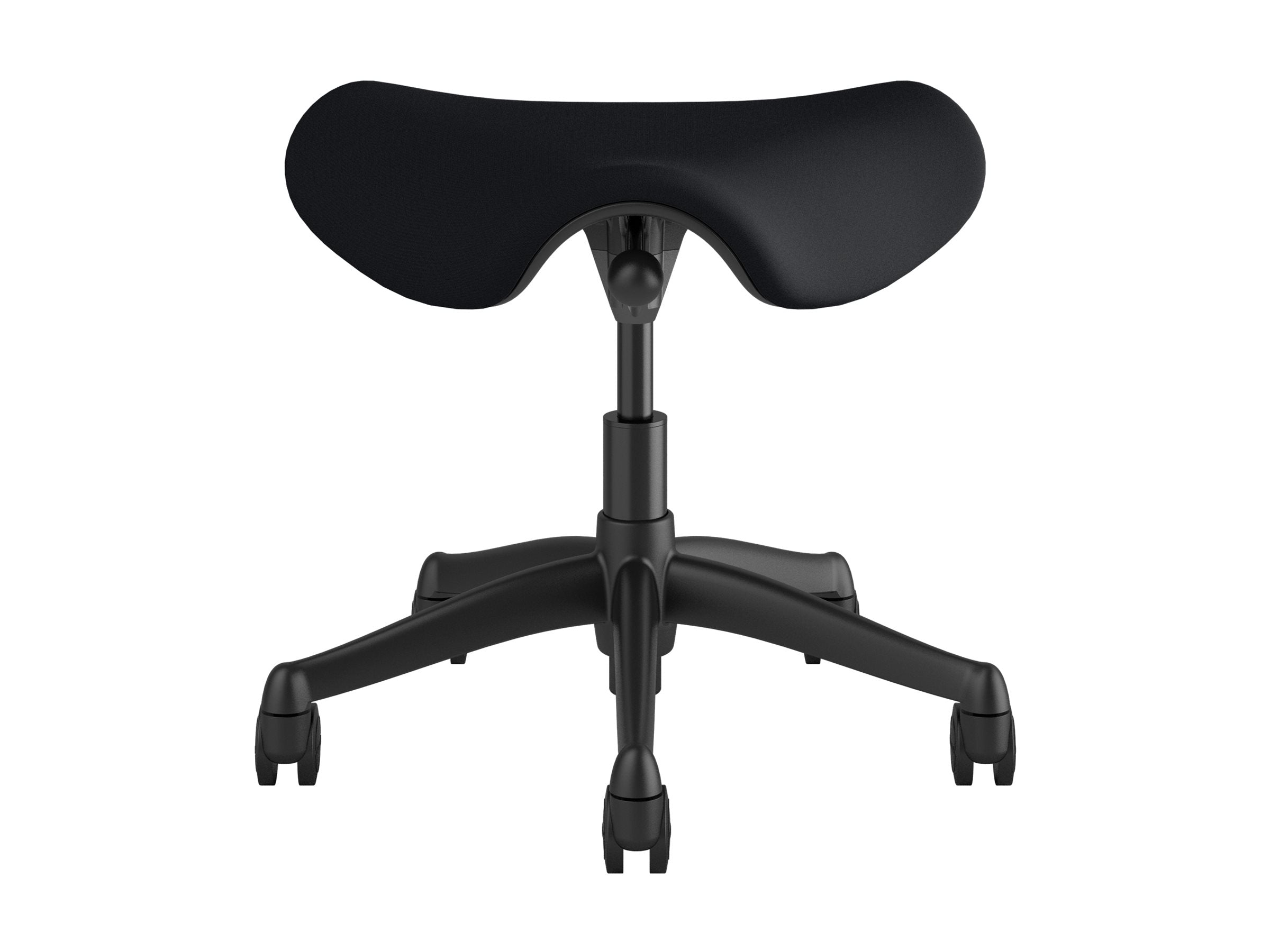 Humanscale Freedom - Stool - ergonomic - saddle - swivel - Corde 4 fabric - black F300GCF10FLHCSC