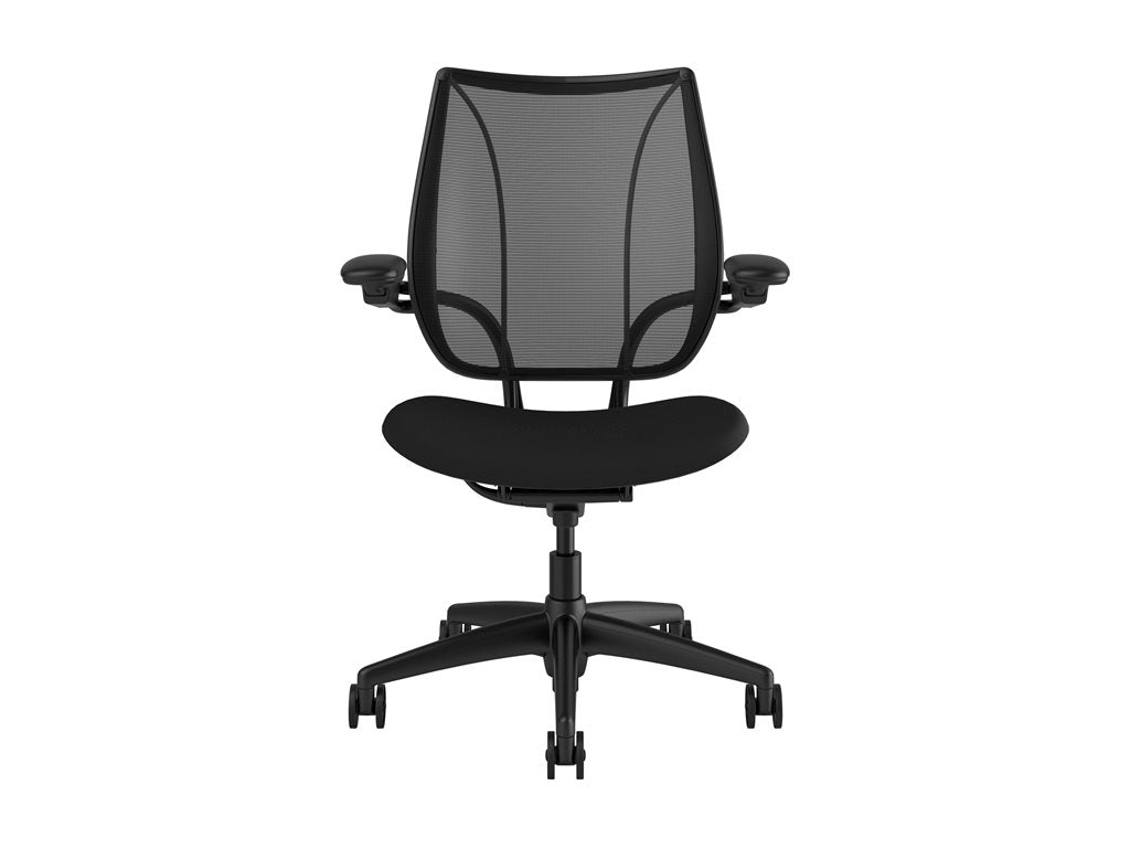 Humanscale Liberty - Chair - task - ergonomic - armrests - tilt - swivel - Corde 4 - black, graphite L113BJ10CF12XFSSNSC