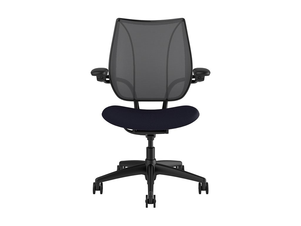 Humanscale Liberty - Chair - task - ergonomic - armrests - tilt - swivel - Corde 4 - black, navy L113BJ1ACF57XFSSNSC
