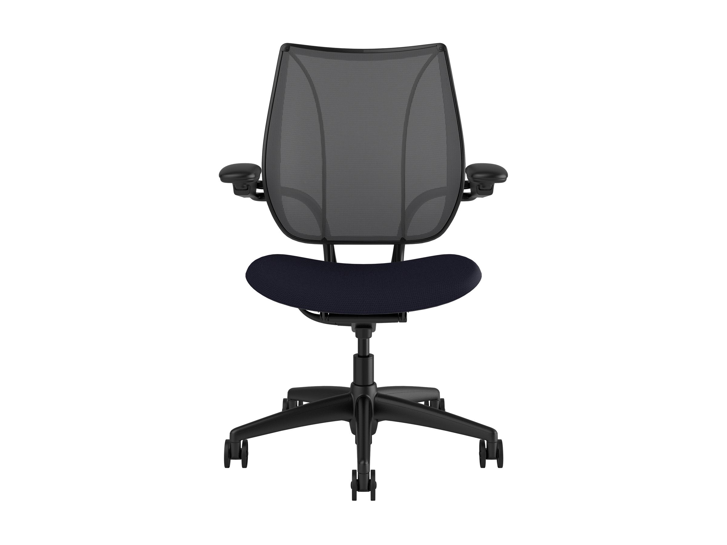 Humanscale Liberty - Chair - task - ergonomic - armrests - tilt - swivel - Corde 4 - black, navy L113BJ1ACF57XFSSNSC