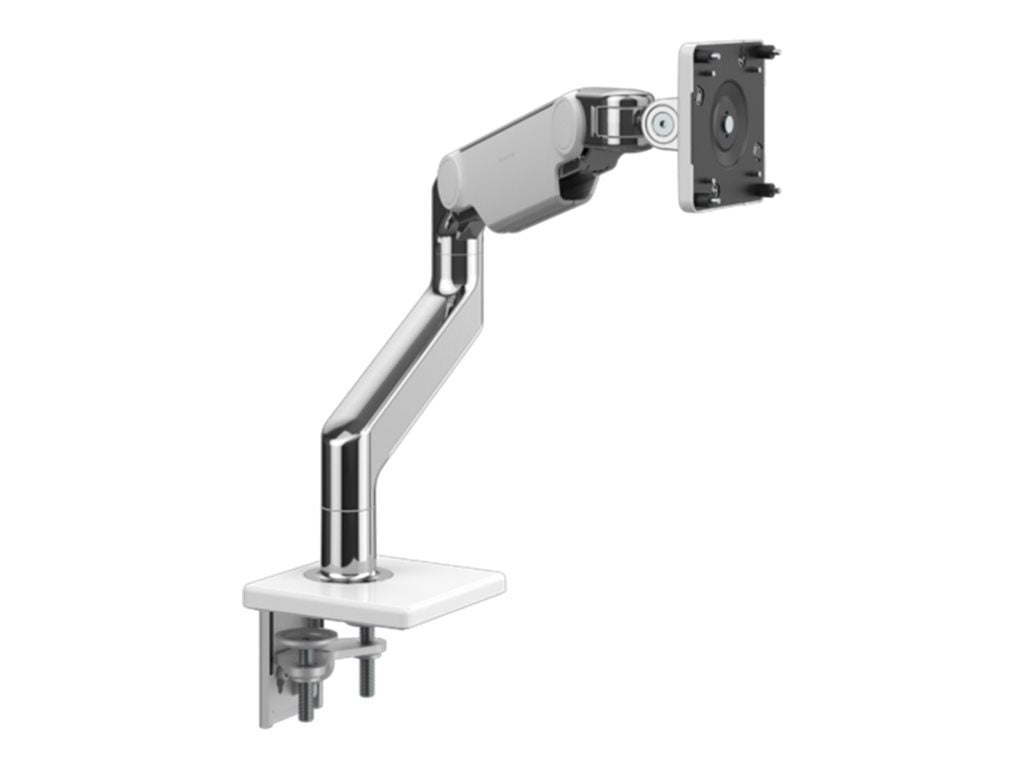 Humanscale M8.1 - Mounting kit (monitor arm) - for LCD display - aluminum, white trim - mounting interface: 100 x 100 mm - desk-mountable M81NTNCWBTW
