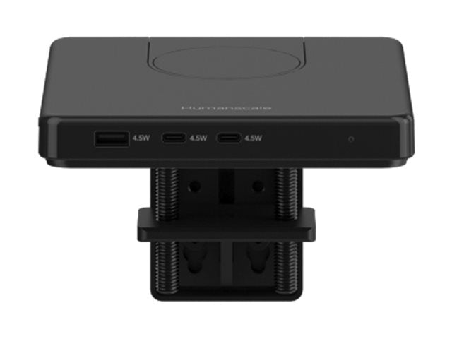 Humanscale M/Connect 3 MPower - Hub - north american plug style - 3 x USB-C + 2 x USB - clamp-mountable TM31CN-BNA