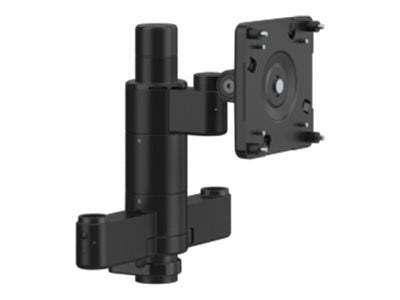 Humanscale M/FLEX M2.1 - Mounting kit (monitor arm) - for 3 LCD displays - recycled aluminum - black with black trim - mounting X2NM0NCBNTBNNNNNN12