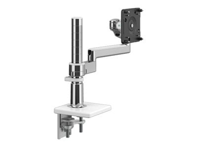Humanscale M/FLEX M2.1 - Mounting kit (monitor arm) - for LCD display - recycled aluminum - aluminum, white trim - mounting interface: X2NTNCDWETB12