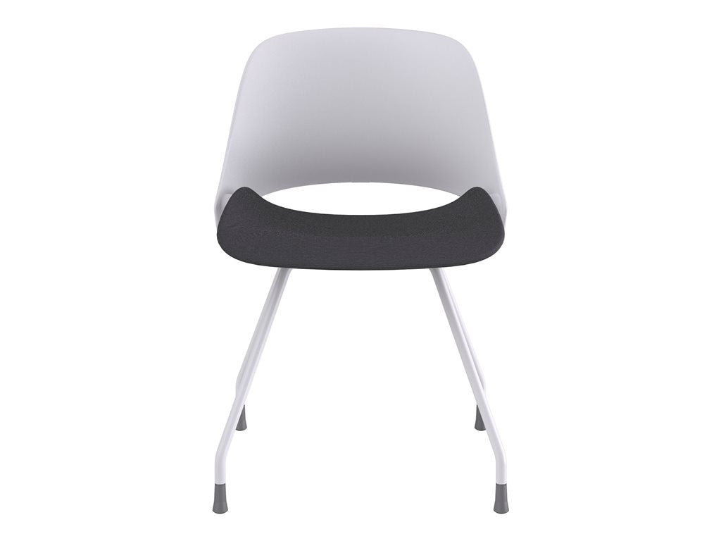 Humanscale Trea - Chair - ergonomic - Fourtis textile, nylon - black, white T100WWWFT12-G-