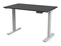 Humanscale eFloat Go 2.0 - Sit/standing desk - rectangular - electric height adjustment - black - silver base FTG3060BL_FYH12TS