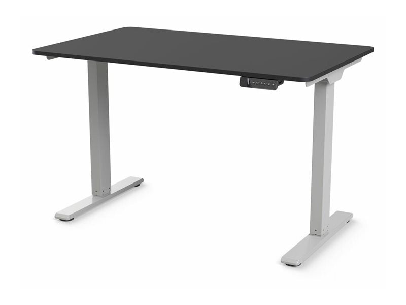 Humanscale eFloat Go 2.0 - Sit/standing desk - rectangular - electric height adjustment - black - silver base FYH12TS3060BL