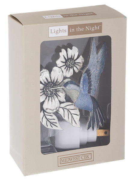 Hummingbird Nightlight - Zinc