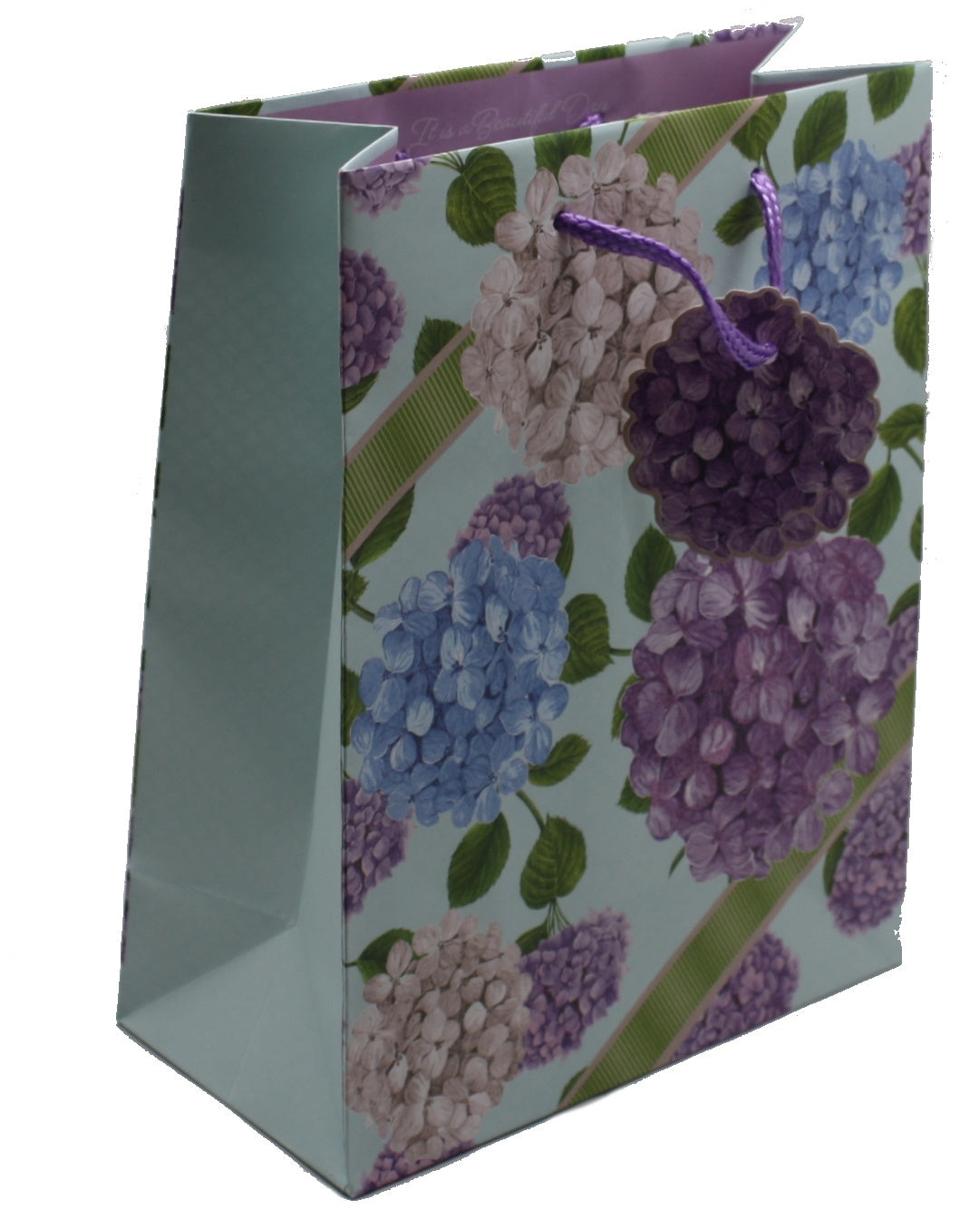 Hydrangea Print Gift Bag