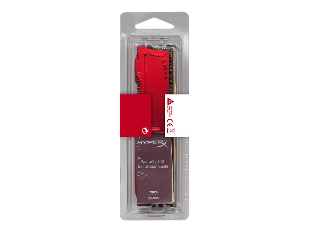 HyperX FURY - DDR4 - module - 16 GB - DIMM 288-pin - 3200 MHz / PC4-25600 - CL18 - 1.2 V - unbuffered - non-ECC - red