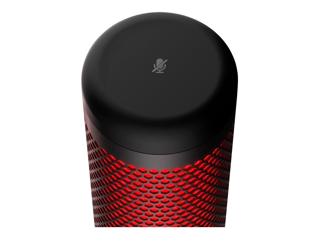 HyperX QuadCast - Microphone - USB - red & black - for Victus by HP Laptop 15, 16; Laptop 14, 15, 17; Pavilion x360