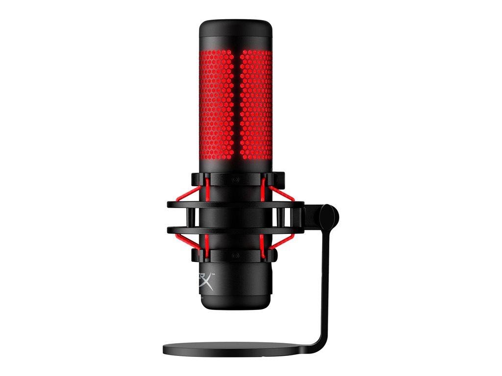 HyperX QuadCast - Microphone - USB - red & black - for Victus by HP Laptop 15, 16; Laptop 14, 15, 17; Pavilion x360