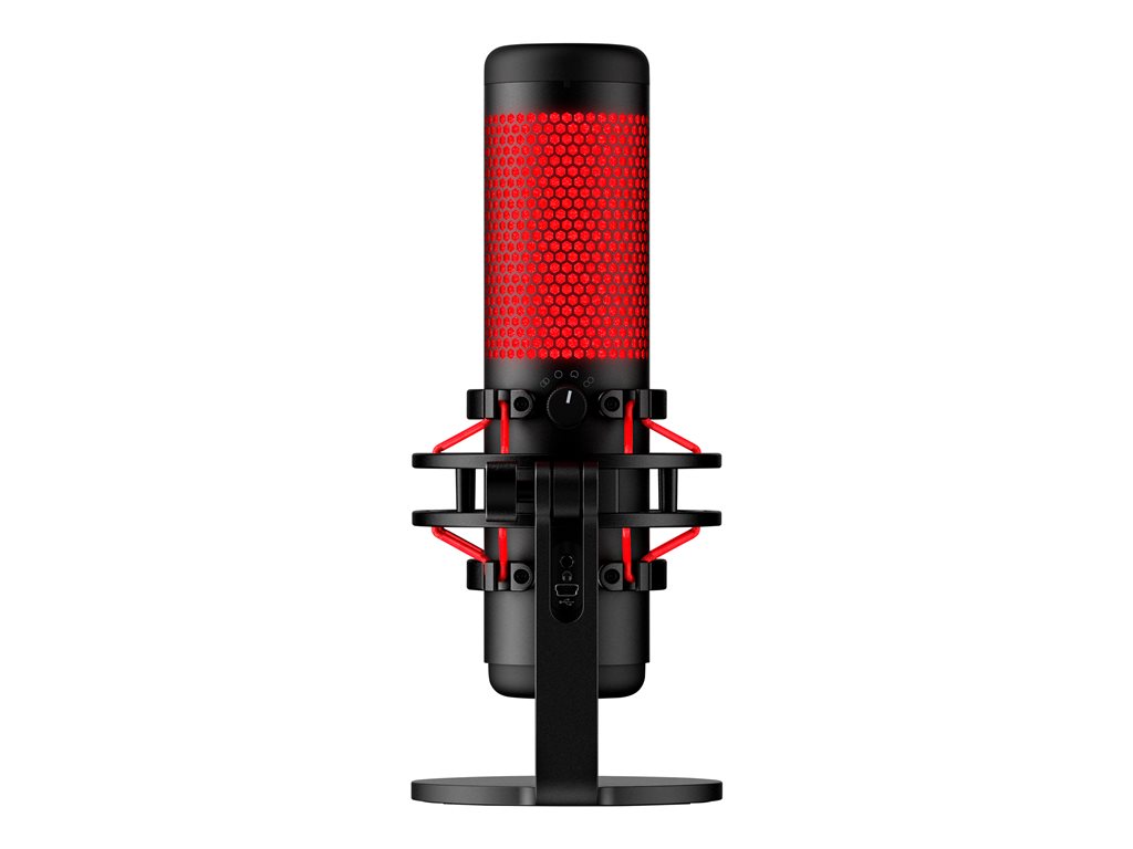 HyperX QuadCast - Microphone - USB - red & black - for Victus by HP Laptop 15, 16; Laptop 14, 15, 17; Pavilion x360