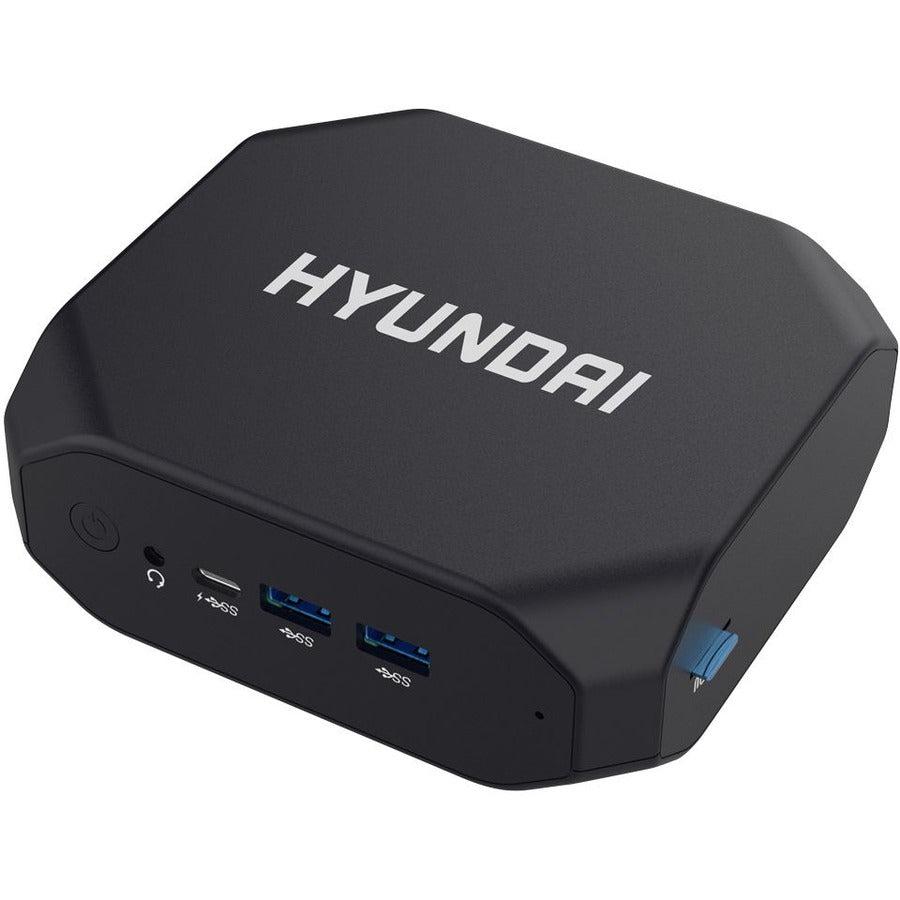 Hyundai Mini PC, Windows 10 Pro, Intel Core-i3, 8GB RAM, 256GB M.2 SSD, 2 HDMI Ports, Supports 2.5" SATA SSD Slot, VESA Mount Included, AC WiFi