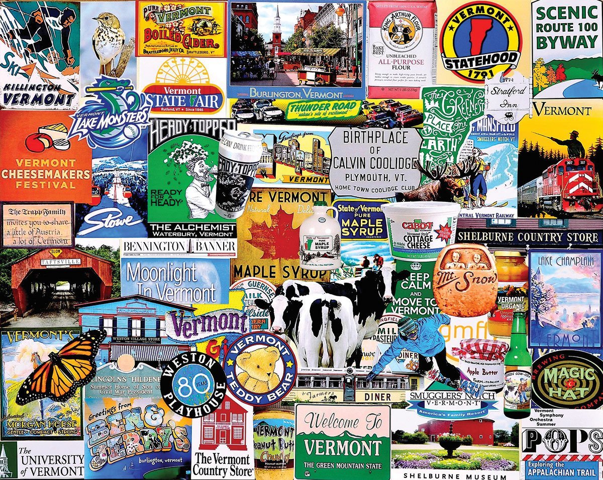 I Love Vermont - 1000 Piece Puzzle