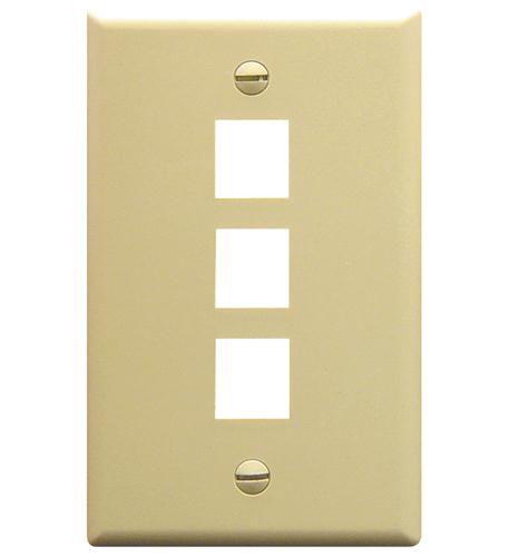 IC107F03IV - 3Port Face Ivory ICC-FACE-3-IV