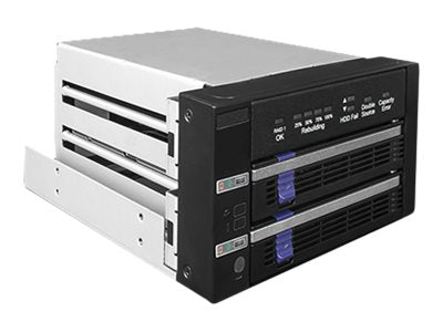 ICY DOCK FatCage MB901SPR-B - Internal RAID enclosure - 2.5 / 3.5" shared - SATA 6Gb/s - RAID 1 - SATA 6Gb/s - black