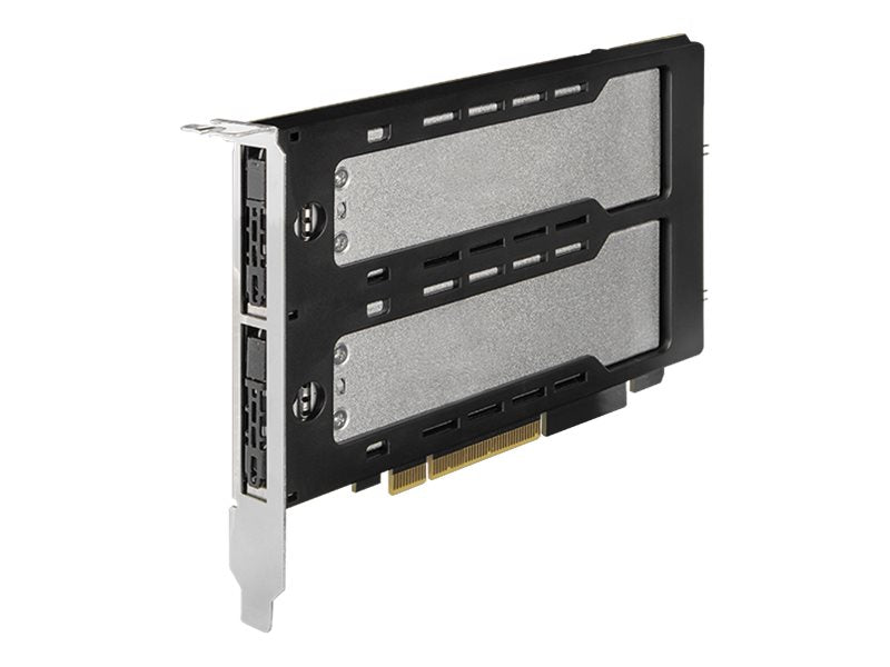 ICY Dock ToughArmor MB842MP-B - Storage mobile rack - 2 bay removable - M.2 - M.2 NVMe Card - PCIe 4.0 x16 - black &