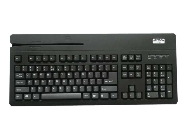 ID Tech VersaKey with MagStripe Reader - Keyboard - USB - black
