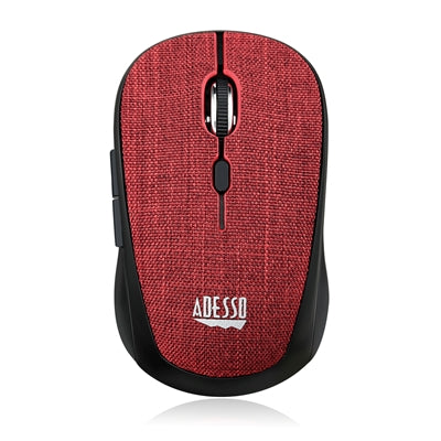 Adesso iMouse S80R Wireless Fabric Optical Mini Mouse Red