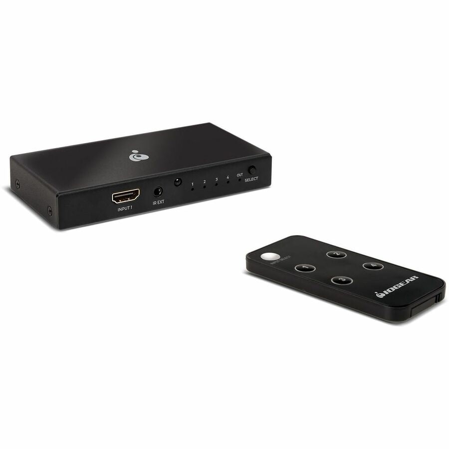 IOGEAR 4-Port 8K UltraHD HDMI Switch - 7680 x 4320 - 8K - 4 x 1.0 - Display - 1 x HDMI