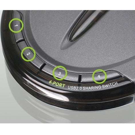 IOGEAR 4-Port USB 2.0 Printer Switch with USB-A to USB-C Adapter Kit GUB431CA1KIT