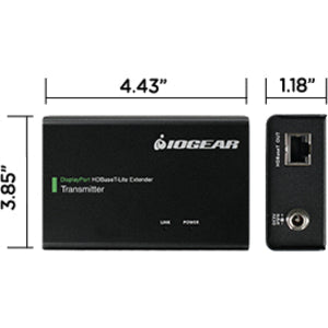 IOGEAR Cinema 4K DisplayPort HDBaseT-Lite Extender (TAA) GVE440