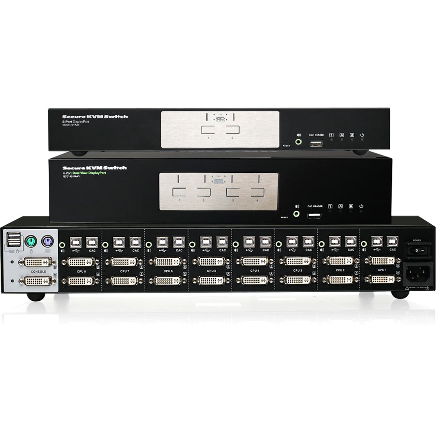 IOGEAR GCS1312TAA3 2-Port HDMI Secure KVM Switch - TAA Compliant NIAP Certified | TechSoft