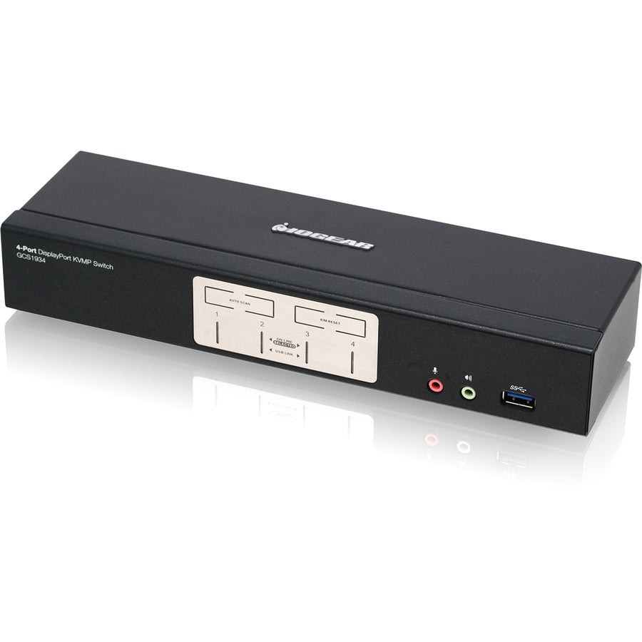 IOGEAR GCS1934 - 4-Port DisplayPort 1.2 KVMP Switch TAA Compliant | TechSoft