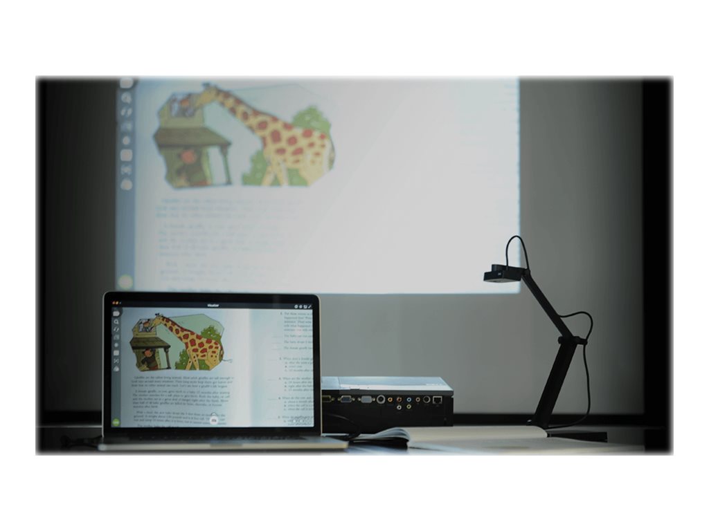 IPEVO V4K - Document camera - color - 8 MP - 3264 x 2448 - audio - USB 2.0