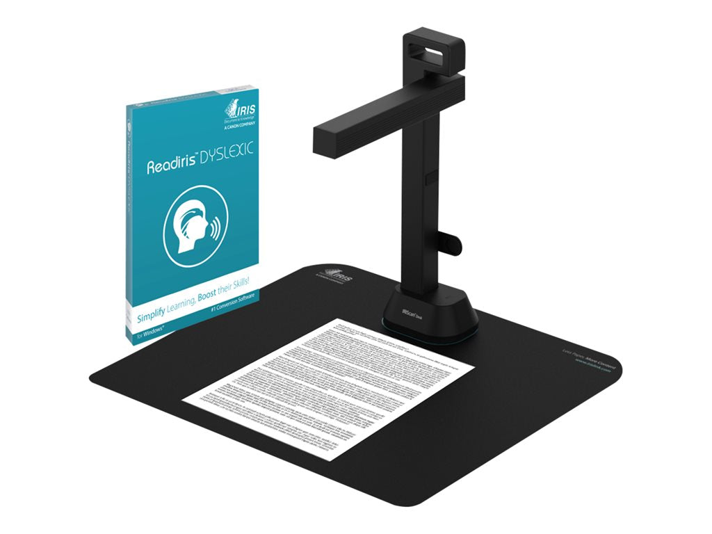 IRIS IRIScan Desk 6 Pro Dislexic - Document camera - color - 13 MP - 2048 x 1536 - audio - USB 2.0 - AVI, MPEG, FLV, WMV