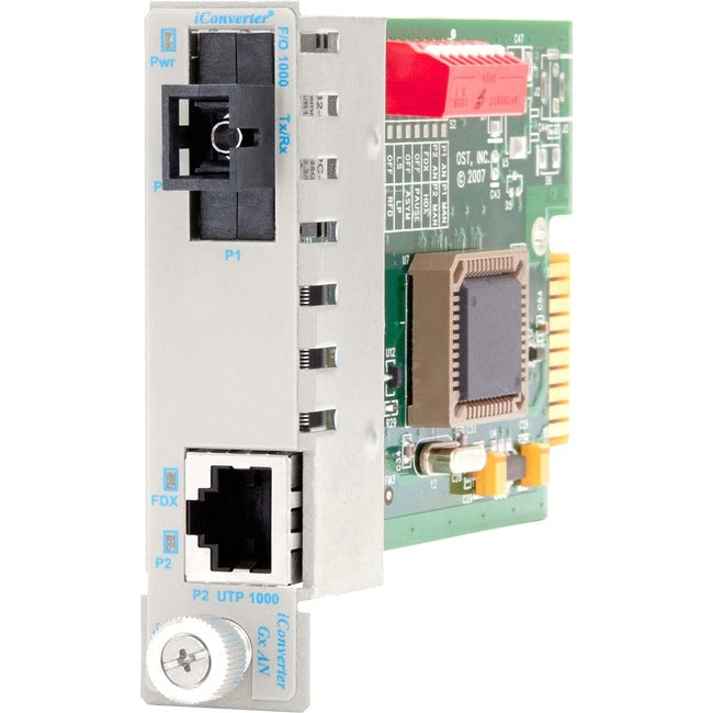 iConverter 1000Mbps Gigabit Ethernet Single-Fiber Media Converter RJ45 SC Single-Mode BiDi 20km Module 8511N-1