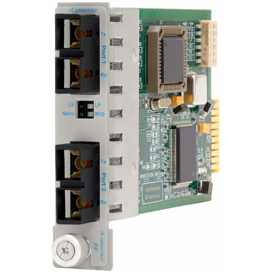Iconverter 100Mbps Ethernet Fiber To Fiber Media Converter Sc Multimode 5Km To Multimode 5Km Module