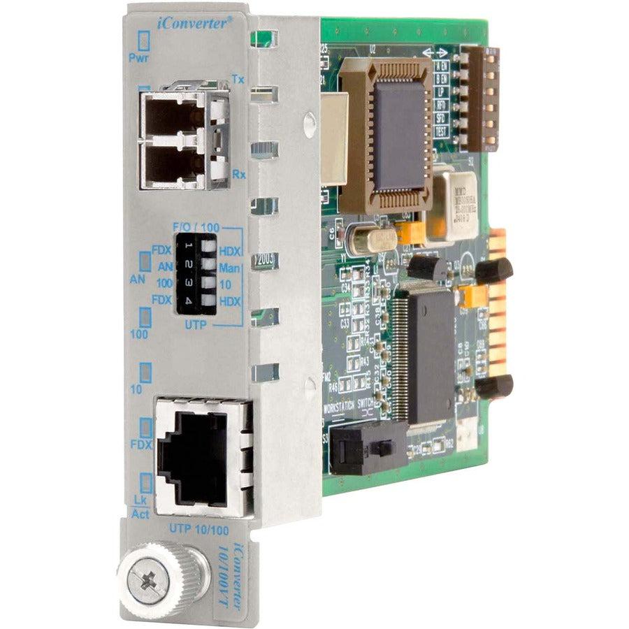 Iconverter 10/100 Ethernet Fiber Media Converter Rj45 Lc Multimode 5Km Module