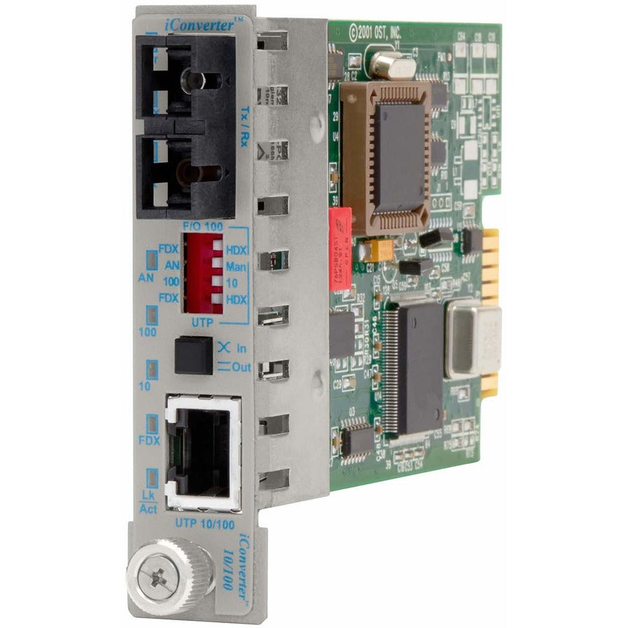 Iconverter 10/100 Ethernet Fiber Media Converter Rj45 Sc Multimode 2Km Module