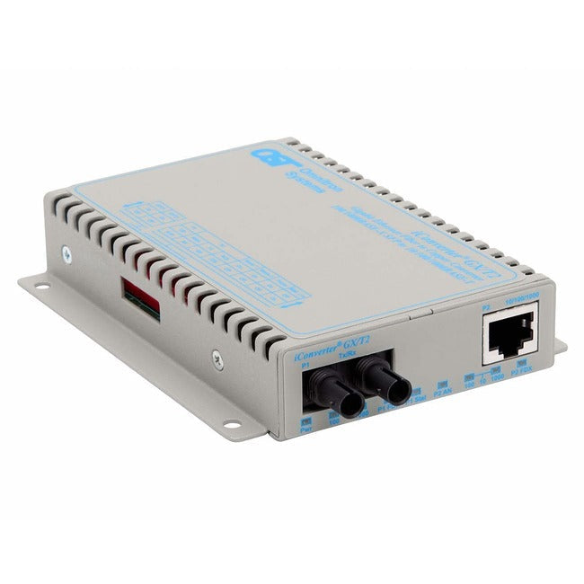 Iconverter 10/100/1000 Gigabit Ethernet Fiber Media Converter St Multimode 550M 8520N-0-D
