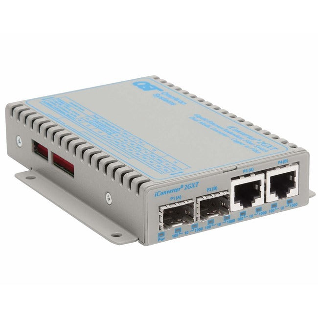 Iconverter Dual-Channel 10/100/1000 Gigabit Ethernet Fiber Media Converter Switch Sfp 8484-4-F