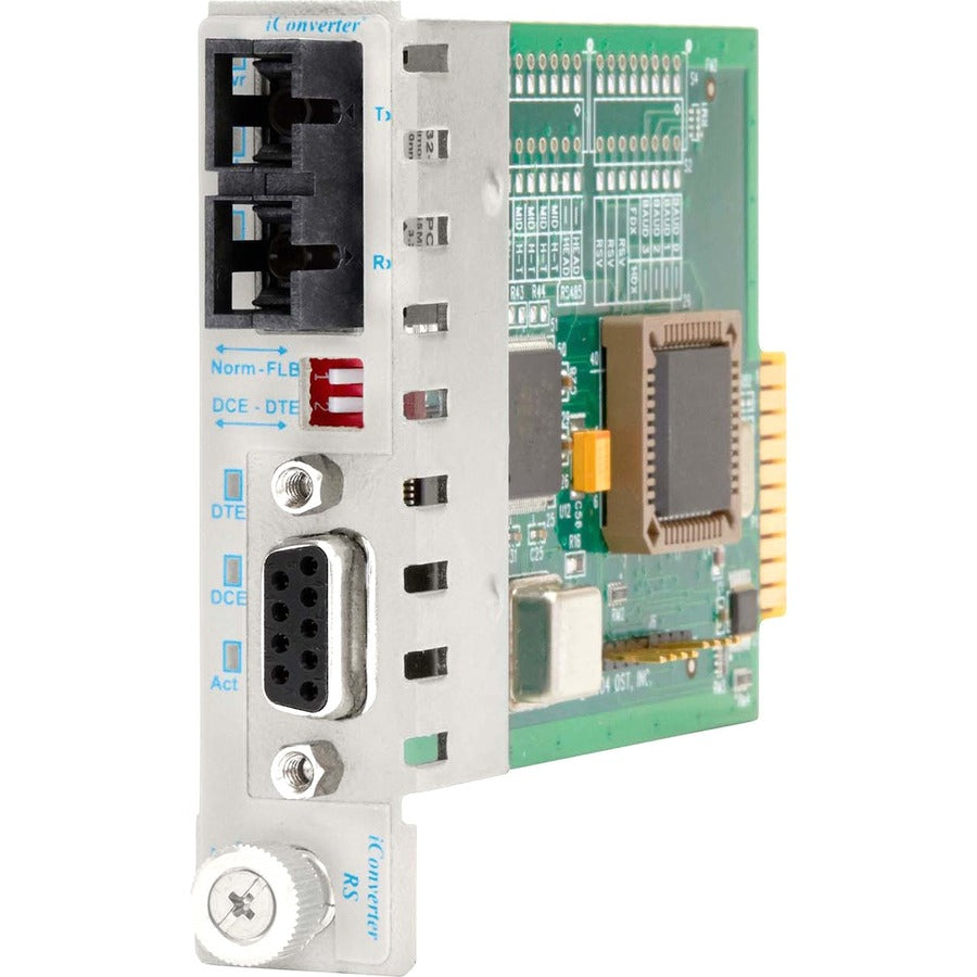 Iconverter Rs-232 Serial Fiber Media Converter Db-9 Sc Single-Mode 60Km Module Extended Temp 8763-2Z