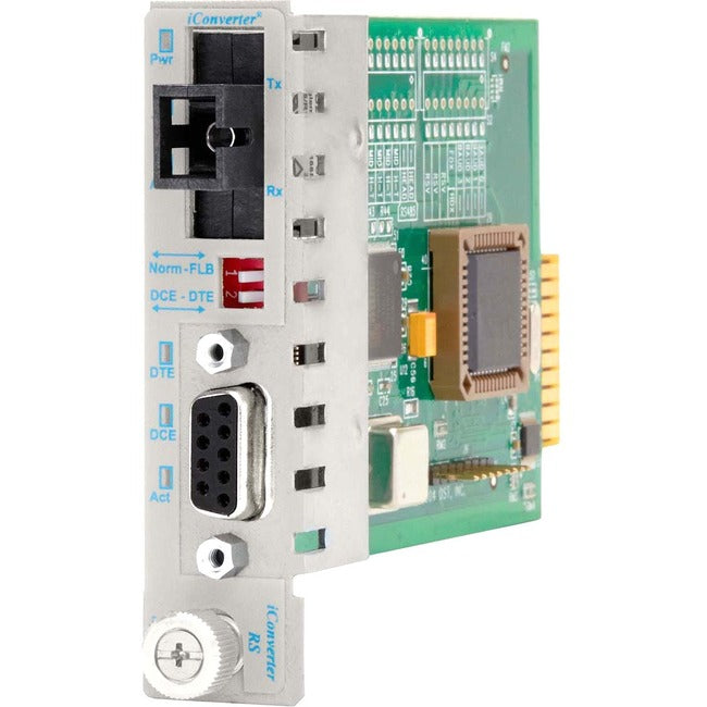iConverter RS-232 Serial Single-Fiber Media Converter DB-9 SC Single-Mode BiDi 20km Module 8770-1
