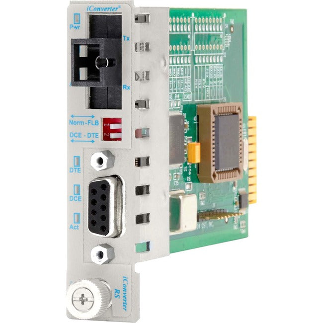 iConverter RS-232 Serial Single-Fiber Media Converter DB-9 SC Single-Mode BiDi 20km Module 8771-1