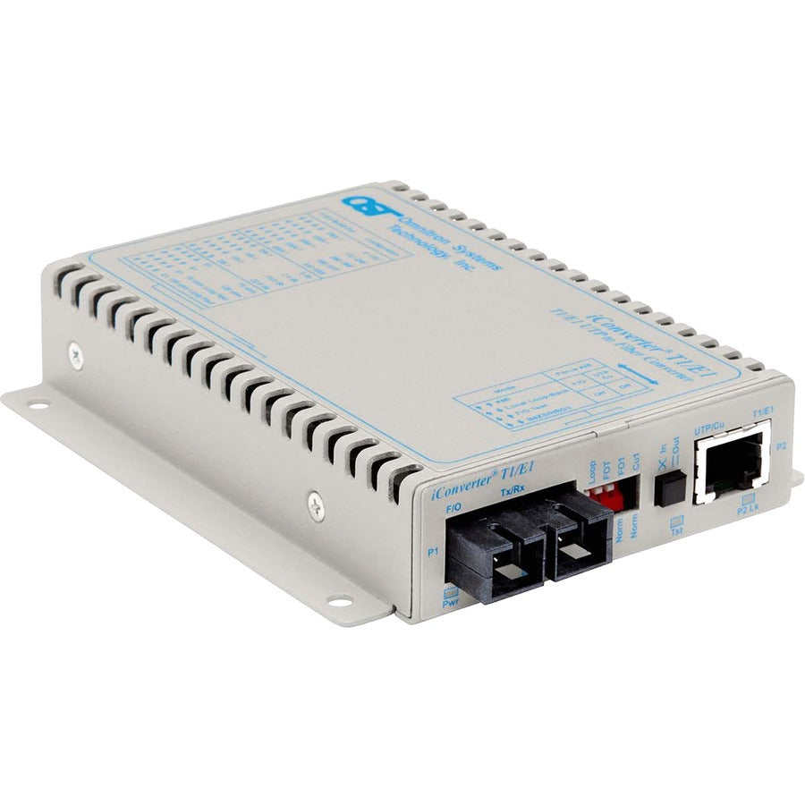 Iconverter T1/E1 Fiber Media Converter Rj48 Sc Multimode 5Km Wide Temp