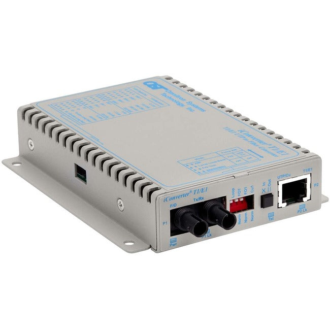 Iconverter T1/E1 Fiber Media Converter Rj48 St Multimode 5Km 8700-0-D