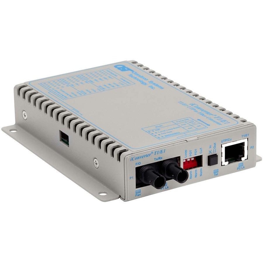 Iconverter T1/E1 Fiber Media Converter Rj48 St Multimode 5Km 8700-0-E