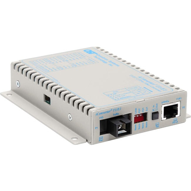 Iconverter T1/E1 Single-Fiber Media Converter Rj48 Sc Single-Mode 20Km Bidi Wide Temp 8710-1-Ew