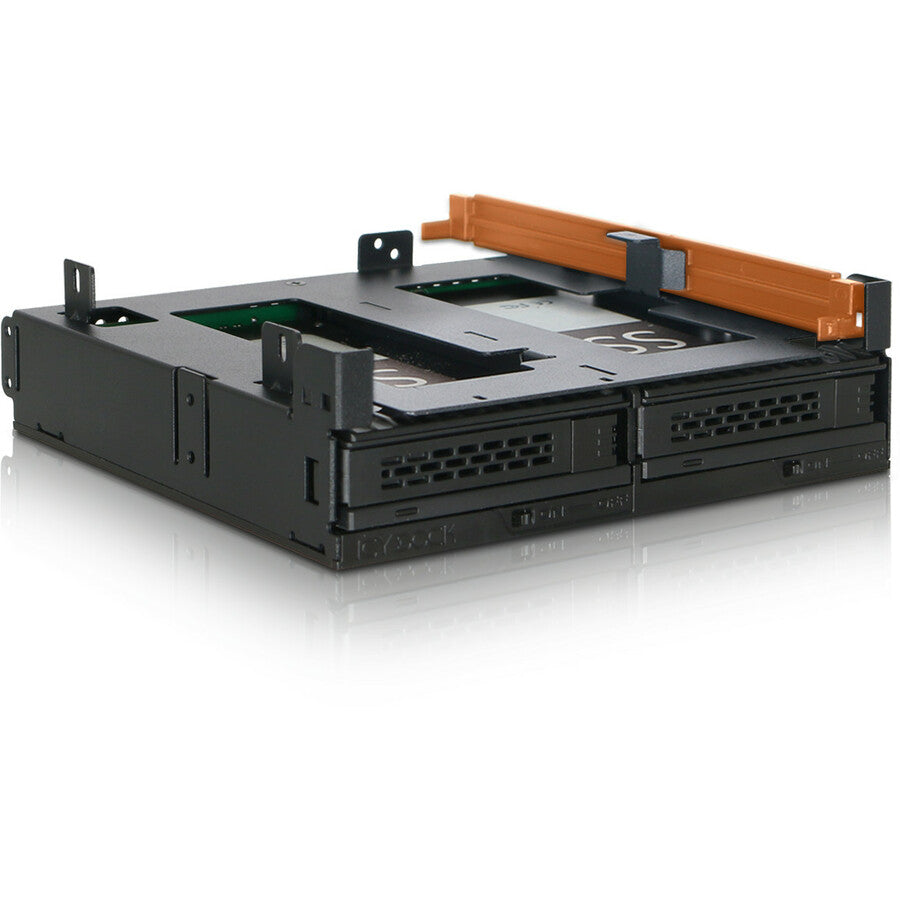 Icy Dock ExpressCage MB732SPO-B Drive Enclosure for 5.25 - Serial ATA/600 Host Interface Internal - Black"
