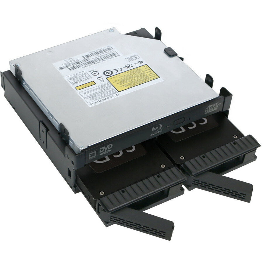 Icy Dock ExpressCage MB732SPO-B Drive Enclosure for 5.25 - Serial ATA/600 Host Interface Internal - Black"